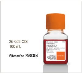 0.05% Trypsin/0.53 mM EDTA  (1X) in HBSS [-] sodium bicarbonate, calcium, & magnesium